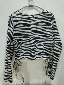 women zebra top