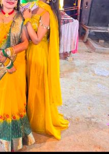 Vibrant shel Yellow Lehenga Choli Set