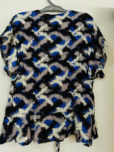 floral Roadster blue printed top