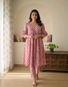 Beautiful Pink Floral Print Suit