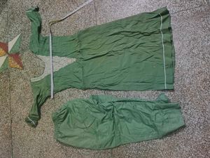 Green Kurti with Pants