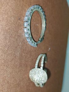 Sparkling Rhinestone Bracelet  Set