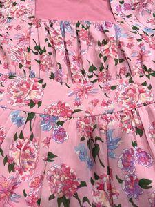 branded Pink Floral Maxi Dress