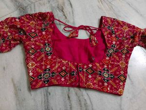 Vibrant Pink Ethnic Blouse
