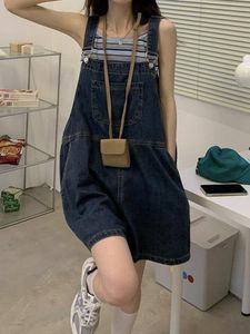Denim Overalls Shorts