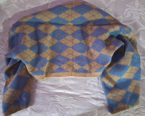 Argyle Knit Cardigan