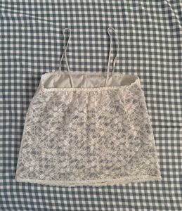 White Lace Camisole Top