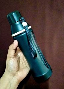 Glass Durable Dark Water Bottle with Strap