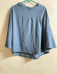 Blue A-line Midi (Skirt size-S)