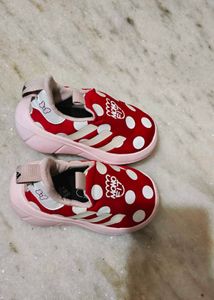 Cute Red Polka Dot Girls' Slip-On Shoes