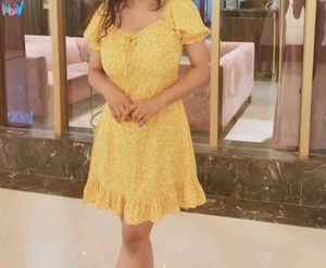 Yellow Floral Dress