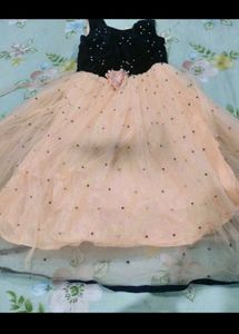 orange and blue frock