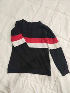 Sweatshirt + tee striped combo