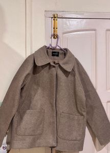 Stylish Taupe Cropped Jacket