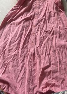 Sleeveless Pink Button-Up Top