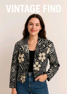 Floral Print Blazer
