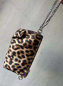 Guess leopard print wristlet bag