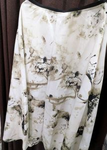 Abstract Print Flowy Skirt