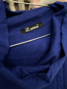 Cozy Blue Cowl Neck Tunic Sweater