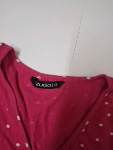 Chic Polka Dot Peplum Top