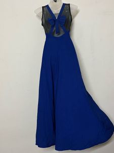 Pintresty Royal Blue Evening Dress