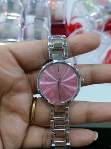 Elegant Pink Dial Watch for Women