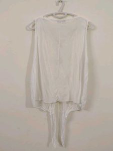 Embroidered Cotton Sleeveless Top