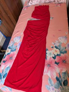 ❤️Red Bodycon Maxi Dress | Worn Once | Size XS/M