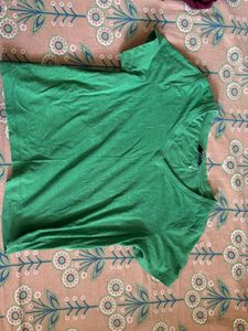 V-Neck Green T-Shirt