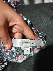 Floral Print Ruffle Trim Mini Dress