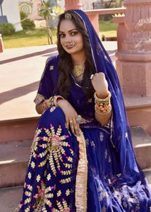 Beautiful Blue Rajputi poshak 💙