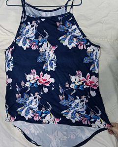 Blue Flora🎽l Tank Top