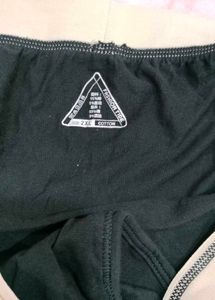 Men's Black Cotton Briefs