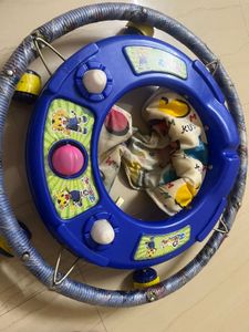 Blue Baby Walker with Toys