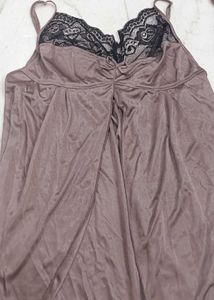 Satin hot Lace Nightie