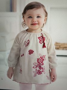 Dave And Bella Flees Dress Set For Baby Girl