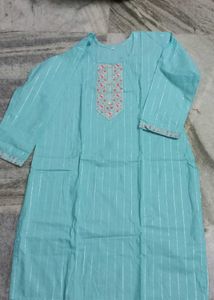 sky blue kurti