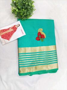 Jimmy Choo Teal Saree with blouse