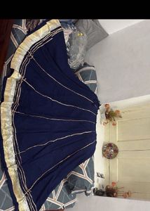 Stylish Navy Blue Blouse and lehenga