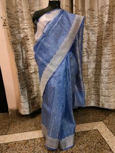 Tissue Saree With Full Weaving Work