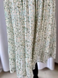 Floral Print Pleated Dress