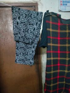 Comfortable Plaid Kurta Set