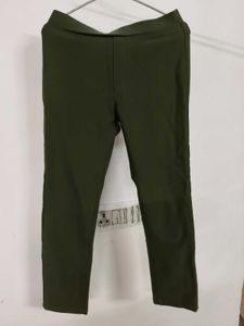Olive Green Casual Pants