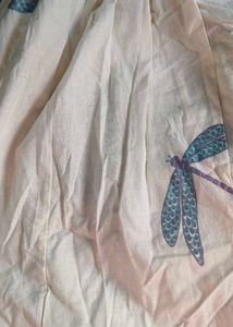 Chic Dragonfly Print Midi Dress