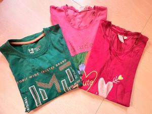 Bundle of 3 Girls' T-Shirts