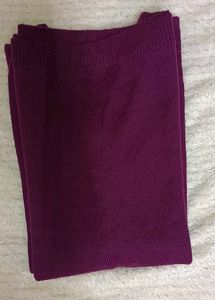 Cozy V-Neck Purple Knit Sweater
