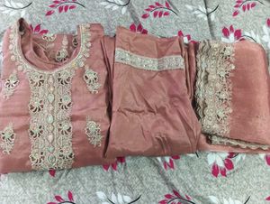 Designer Embellished  cutting work Kurta Set