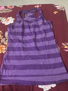 Purple Striped Tank Top