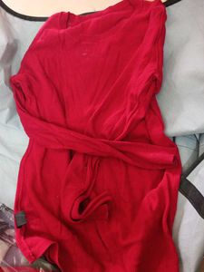 Worthington Red Knit Top