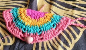 Handmade Crochet Specs Sunglass Bag/Pouch/Keychain